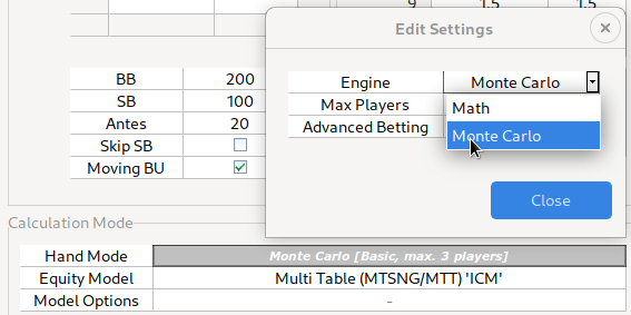Monte Carlo Configuration