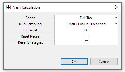 Monte Carlo Sampling dialog